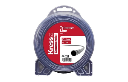 12 m length, 2.7 mm diameter trimmer line for grass trimmer