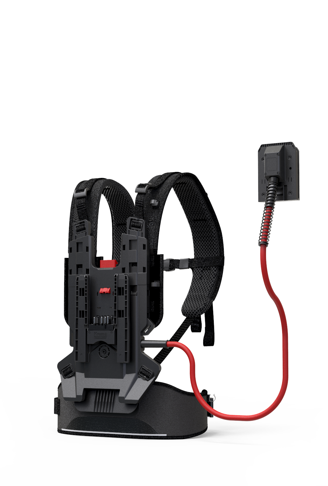 Commercial-grade backpack battery harness