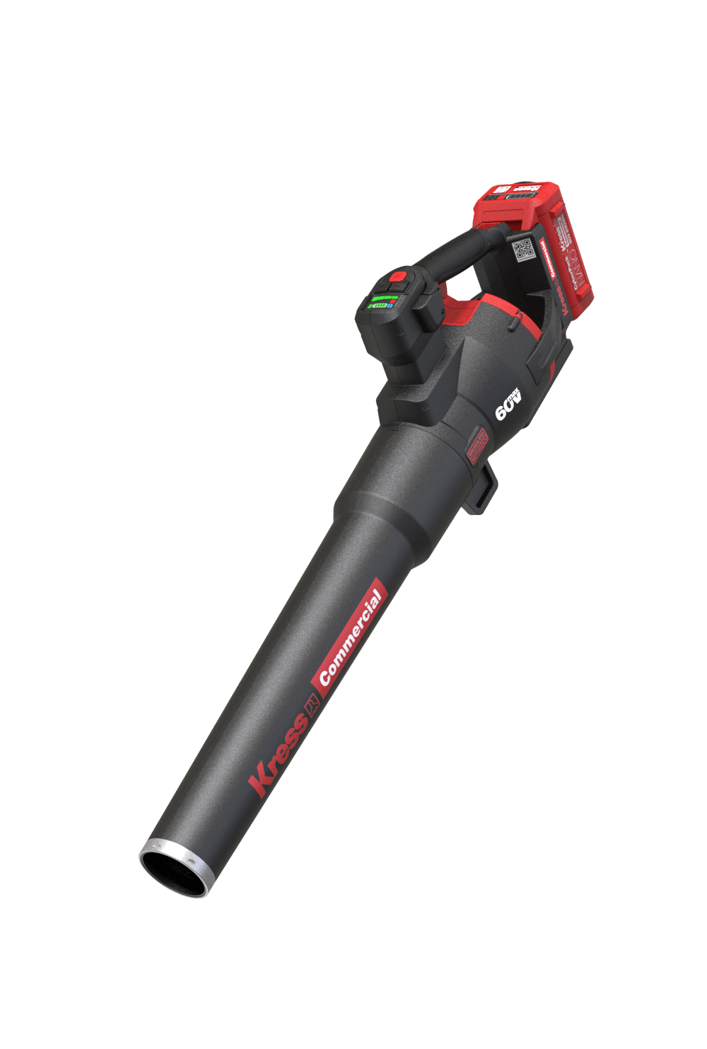 Commercial-grade 60V handheld leaf blower