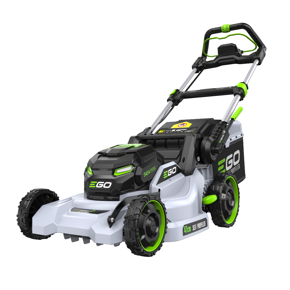 Power+ 47cm Self-Propelled Mower with LED Screen